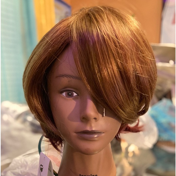 Bob Wig style Synthetic color Ash Brown 10” - Picture 1 of 9